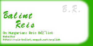 balint reis business card